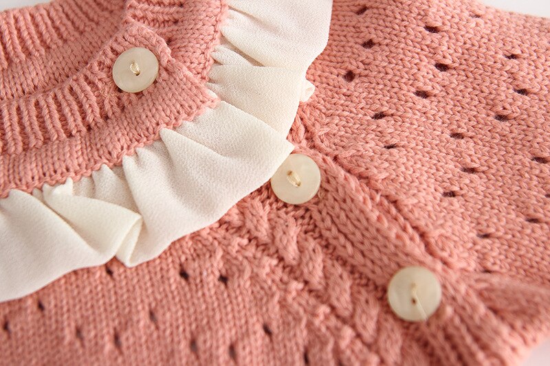 Gebreide babykleding herfst baby romper meisje jumpsuit holle lange mouw baby baby meisje romper trui kleding baby onesie