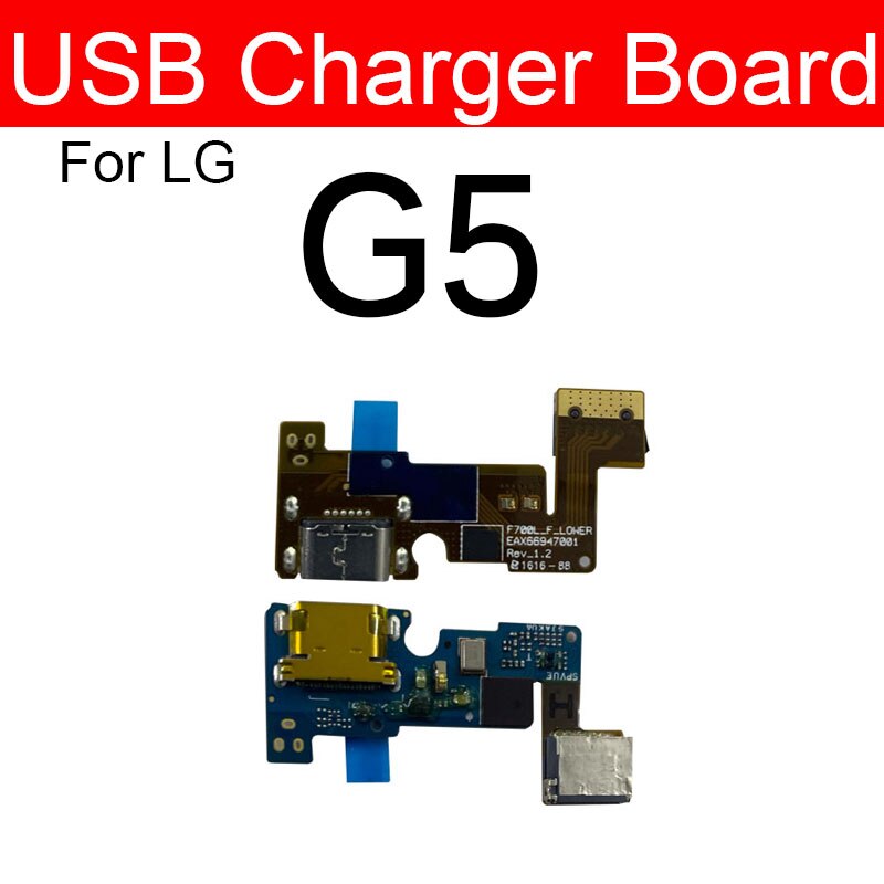 Usb Opladen Connector Port Jack Board Voor Lg G5 H830 H850 H860N H868 Usb Charge Port Board Telefoon Vervanging Reparatie onderdelen