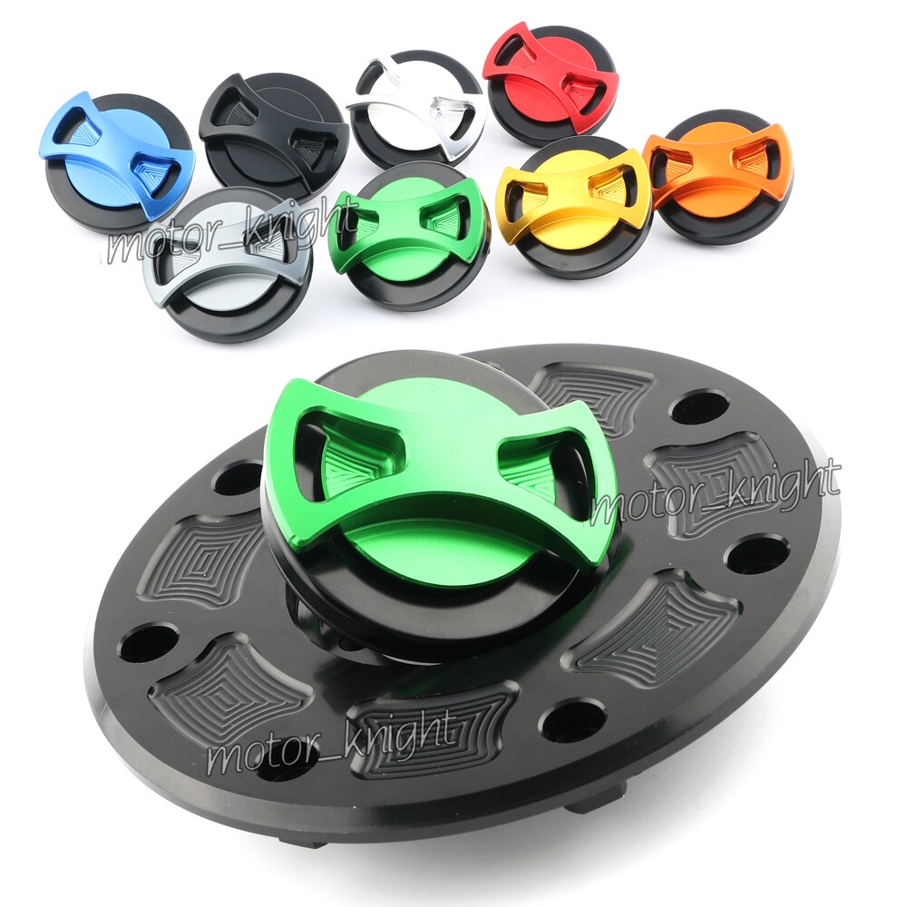 CNC Motorcycle Gas Cap Oil Fuel Tank Cover For KAWASAKI ZXR-250 ZXR-400 ZXR-750 ZG1000 Concours ZX-11 ZRX1100 ZX600 ZZR600