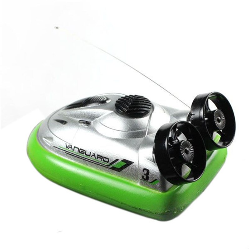 Mini RC Hovercraft Remote Control Model Jet Boat Radio R/C Turbo Motor Classic Electric Speedboat Boy Toy: Green Hovercraft