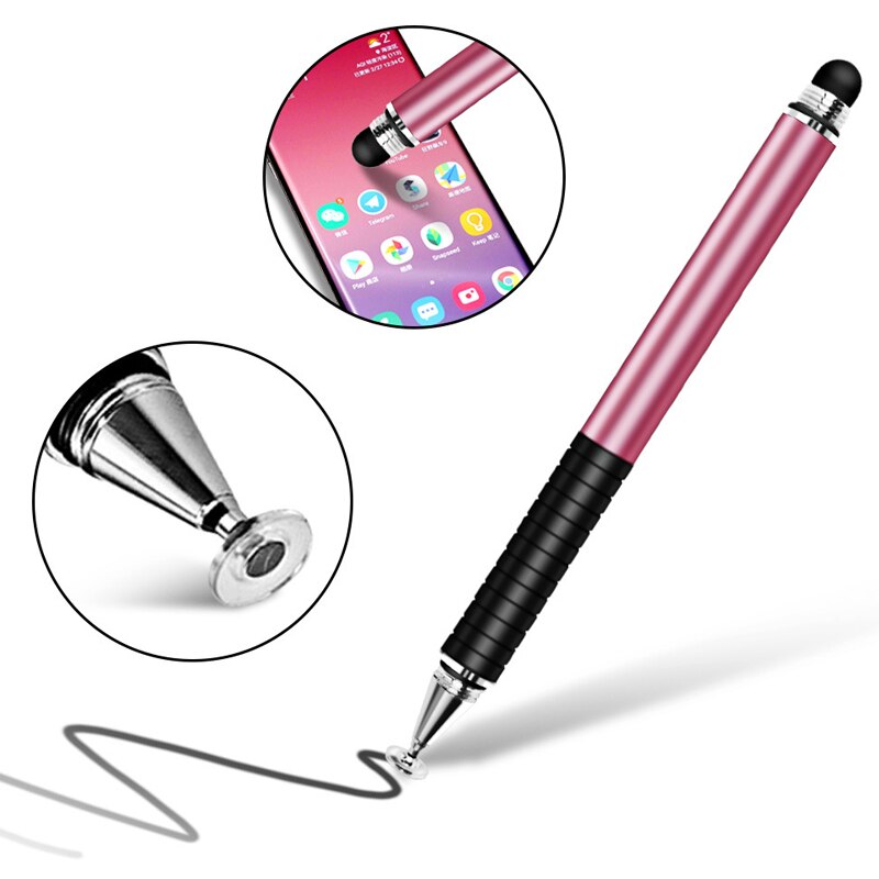 Bolígrafo Stylus Universal 2 in1 para Ipad lápices de Tablet dibujo lápiz táctil capacitiva pantalla pluma Stilus Smart Pen para la PC del teléfono móvil