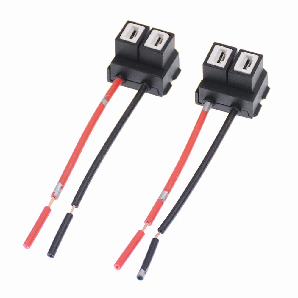 Adaptateur universel de douille d'ampoule de voiture, Base ABS H7, Base Plug-and-Play, connecteur de fil de voiture, prise de câble pour ampoule Automobile, 2 pièces