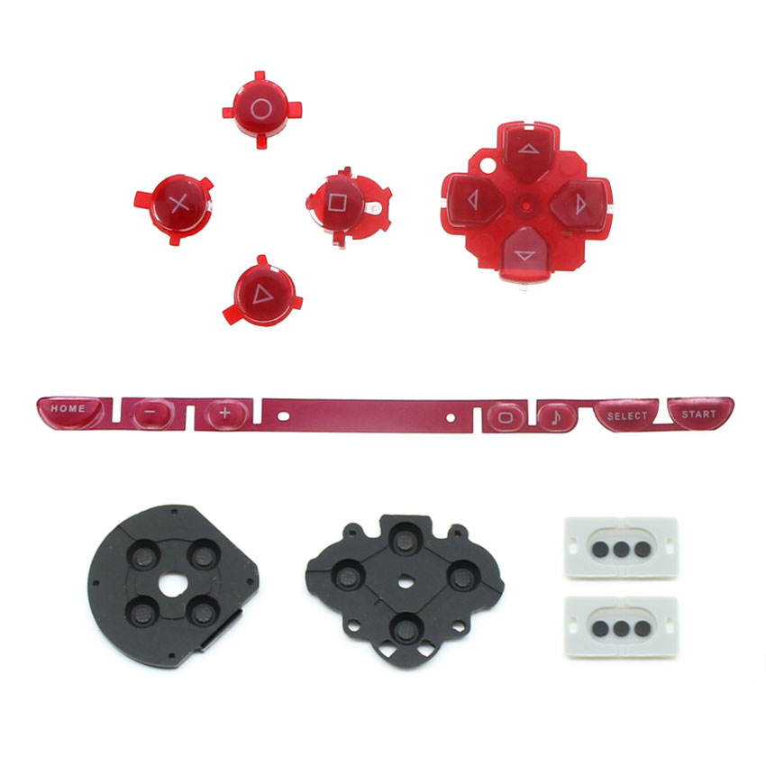 YuXi For PSP1000 Buttons Set D-Pad Rubber Conductive Pad Button For Sony PSP 1000 Console Game Accessories: Light purple
