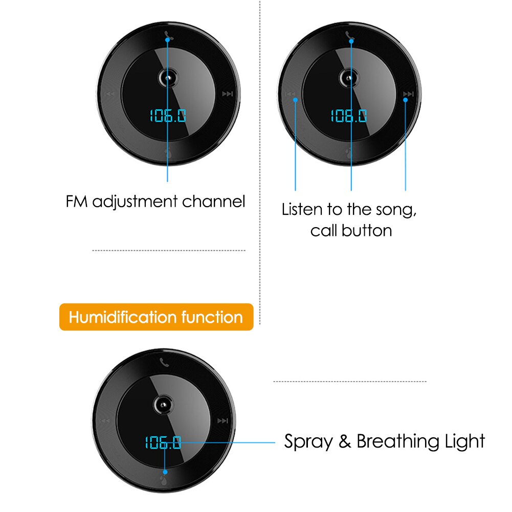 S10 Car Humidifier Home Bluetooth MP3 Smart Aromatherapy Humidifiers Air Purifier Air Freshner Car Interior Decor Accessories