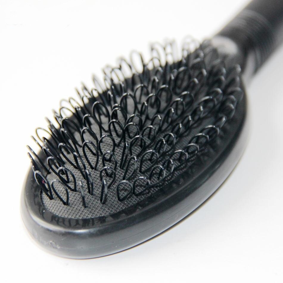 Pink Loop Brush Comb For Hair Extension 1pc Massage Anti-Static Black Hairstyling Combs For Hair Salon