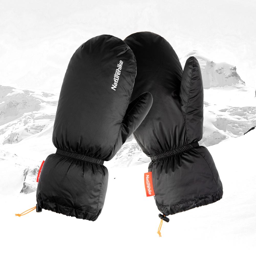 Naturehike-guantes de plumas de ganso blancos, de 10g, 90%, Unisex, guantes suaves a prueba de agua, Kit de guantes para el frío y cálido invierno FP700