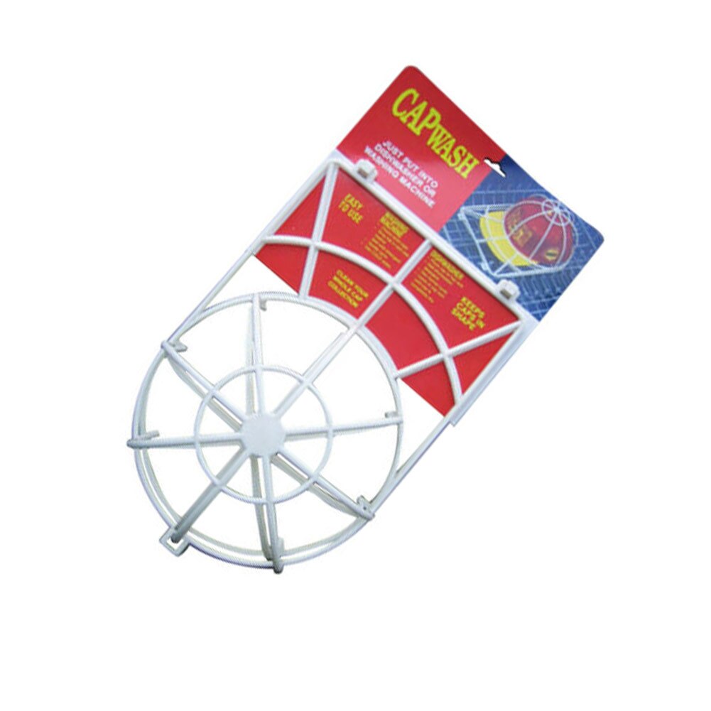1 stuk wasmachine honkbalpet frame ondersteuning plastic witte hoedenreiniger reinigingsbeschermer waskooi bescherming