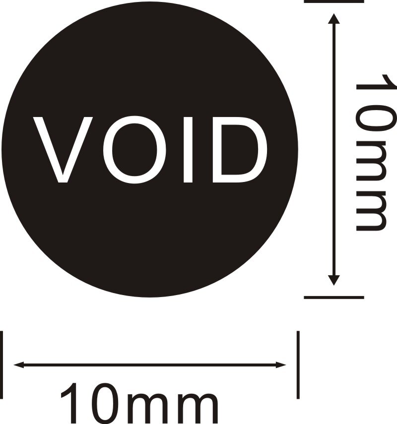 Factory direct Warranty sealing label Security Protection sticker void If seal broken Damaged Shredded paper -2022: I