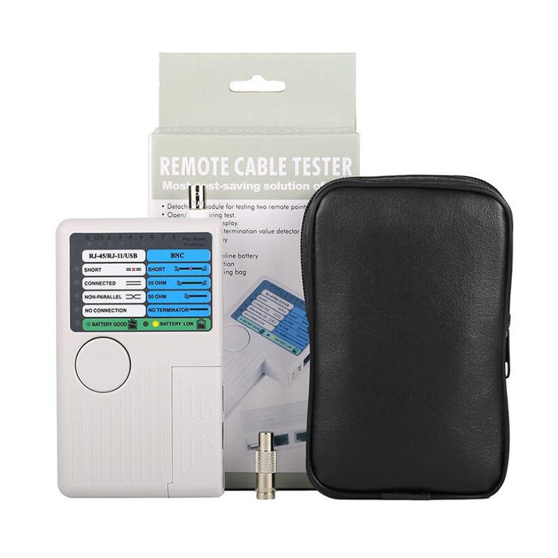 Multifunctionele Netwerk Tester Vier-In-een Kabel Detectie Tool Bnc + RJ11 + RJ45 + Usb Pairing Apparaat