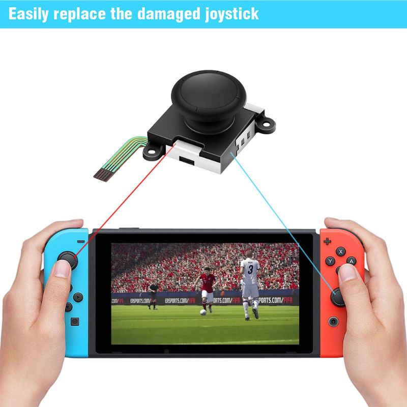 3D Joystick de repuesto analógico pulgar palo para Nintendo interruptor controlador de alegría-Con-incluyen Tri-Wing y Destornillador de estrella herramienta +