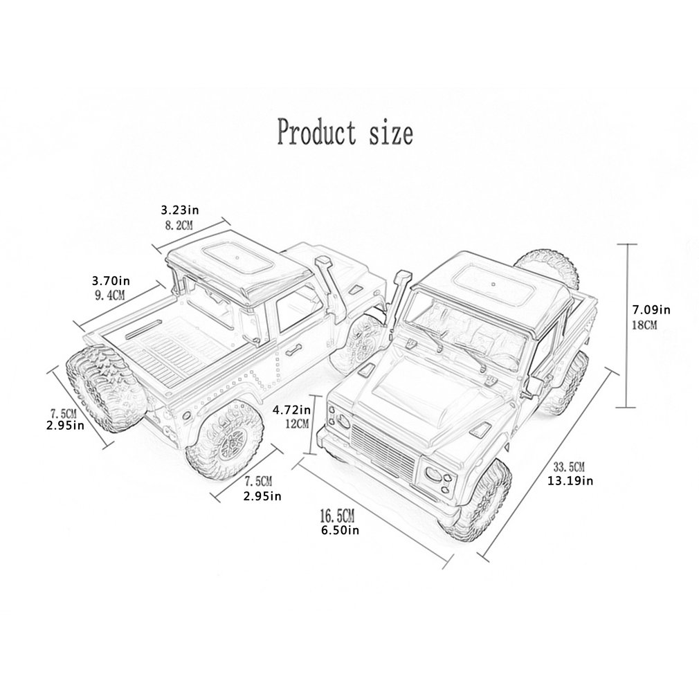 MN Model 1:12 D90 RC car off-road remote control car hardware accessories shared body assembly kit electric vehicle modification