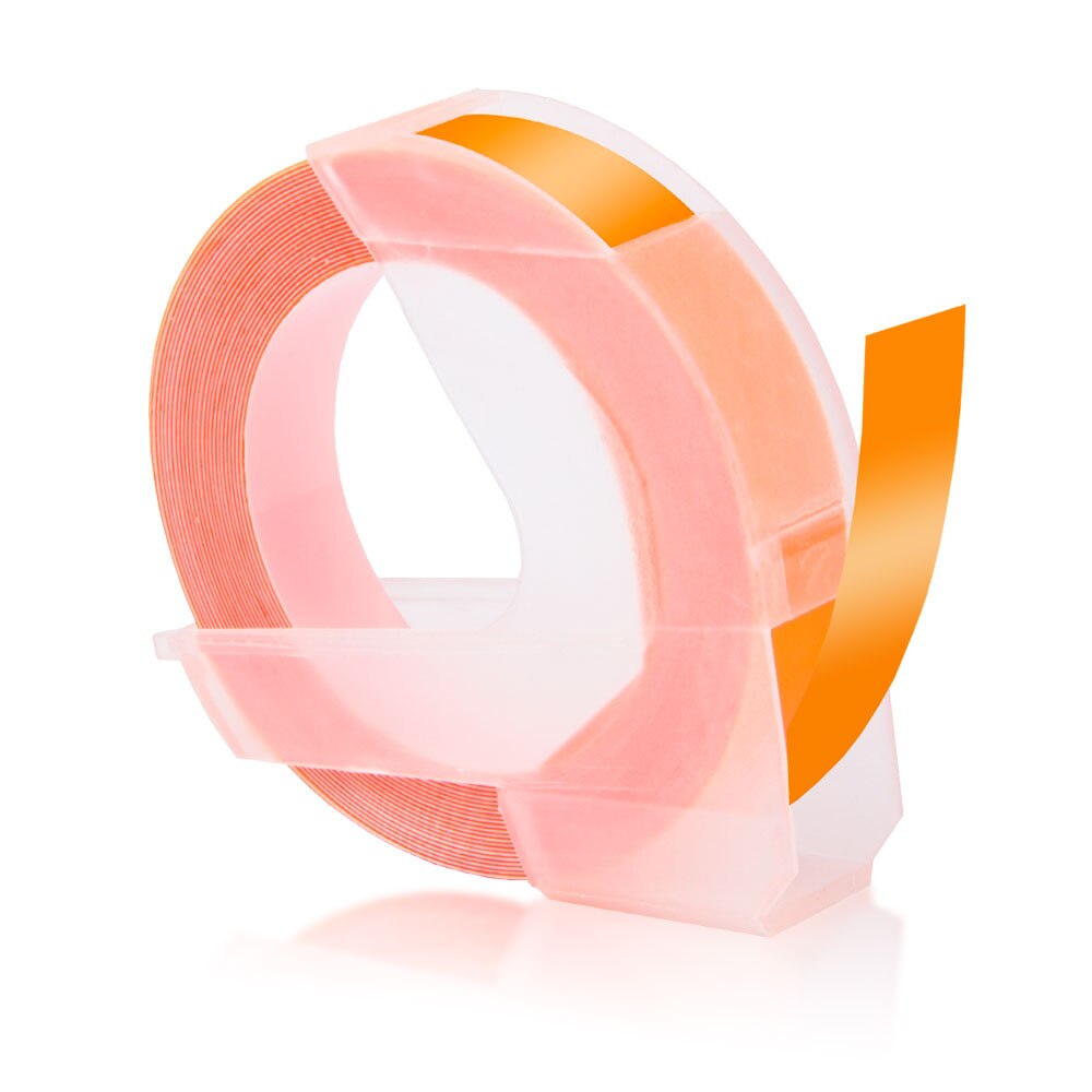 Topcolor kompatybilny Dymo 3D taśmy etykietowe tłoczenie etykiety dla Dymo drukarka do etykiet drukarka wstążka maszyna do etykietowania 1610 Motex E101: Fluo Orange