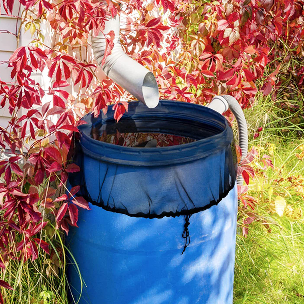 Holdbart net til regnvandstønder, pe-vandopsamlingsspande, tank til regndråbeopsamling, myggebeskyttelse