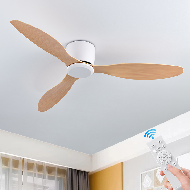 Iransk loftsventilator lavt gulv dc-motor elektrisk ventilator fjernbetjent stor husholdningsventilator uden lys til stue soveværelse