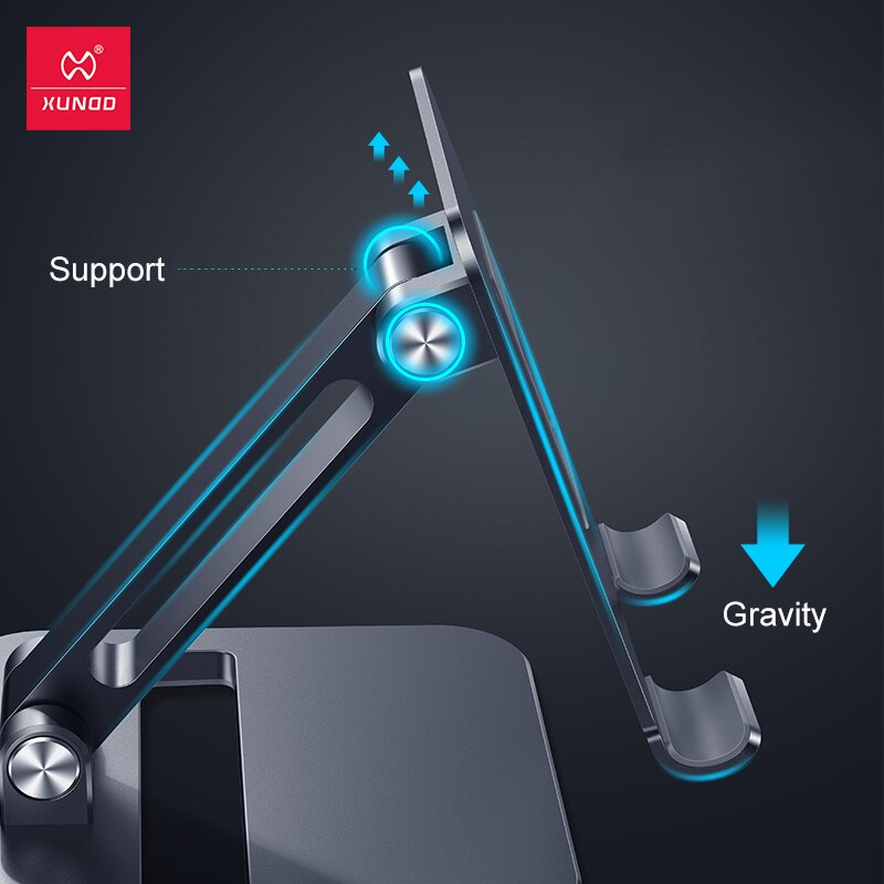 Xundd Phone Tablet Stand Holder For iPad Pro Phone 12 13 Pro Max For Xiaomi Mi Pad 5 Pro Adjustable Foldable Metal Holder