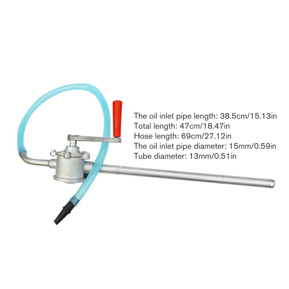 Hand Crank Aluminum Alloy Oil Pump Car Truck Fuel Oil Gasoline Transfer Hand Pump Suction Water Chemical Liquid Pump