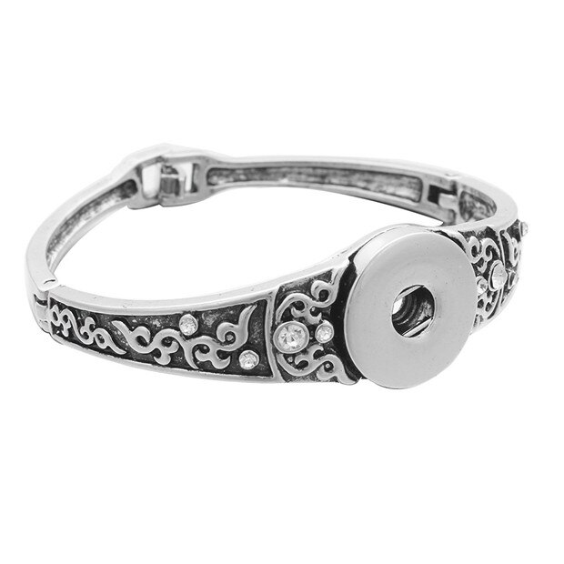 18mm Snap Jewelry Snap Bracelet Snap Button Bracelet Bangles Fit 18MM Snap Jewelry for Women Men Bracelets: 6