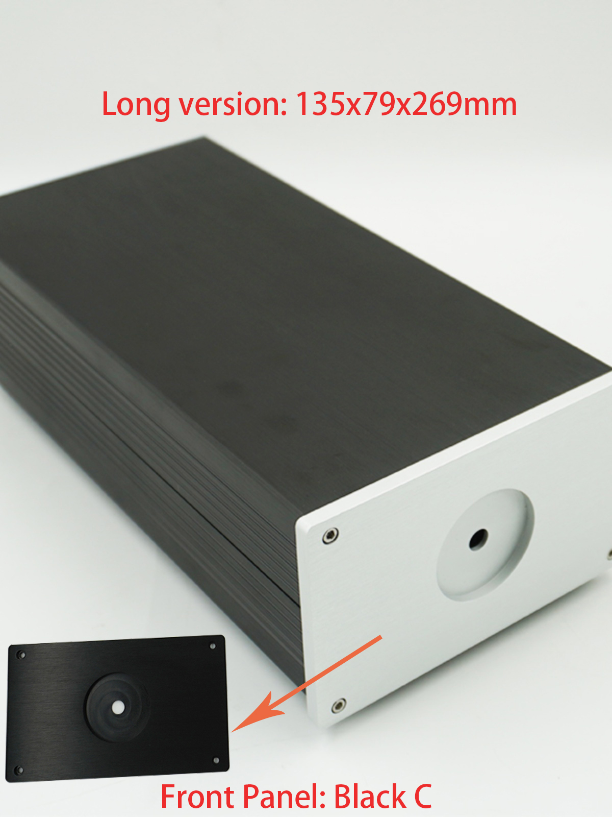 1Piece Aluminum DAC Tube Amplifier Split Power Supply Enclosure Mini AMP 126 Case Chassis Preamp Box PSU Headphone Amplifier Cha