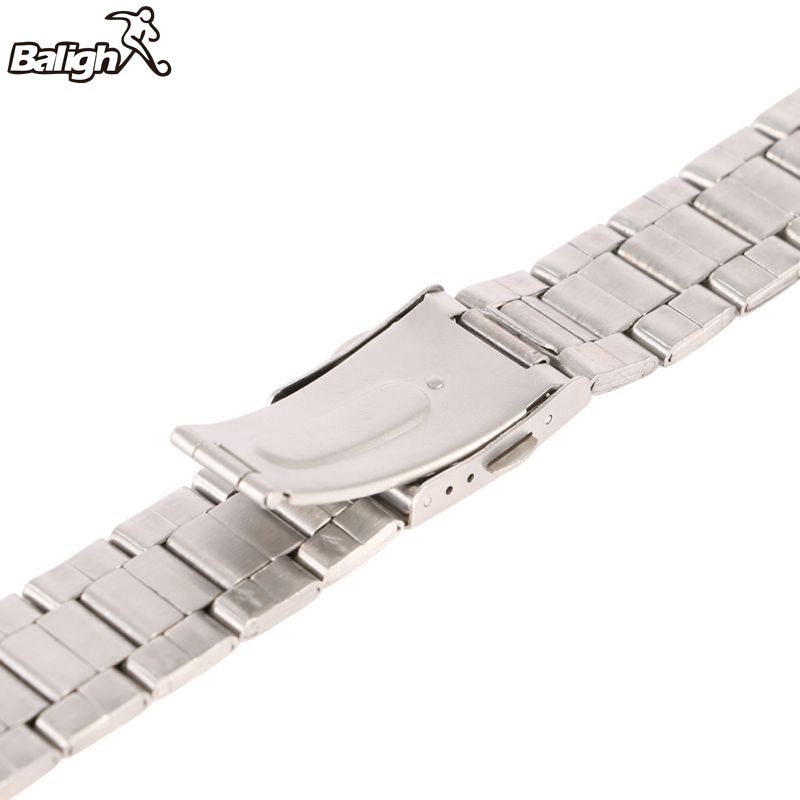 Stainless Steel Watchband Link Bracelet Stainless Steel Width18mm /20mm /22mm Plane Clasp Button Watch Strap Lug