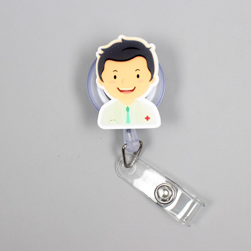 Pour hôpital médecin et infirmière Clown rétractable support de badge bobine fille infirmière exposition Enfermera garçon fille nom carte poitrine: 12