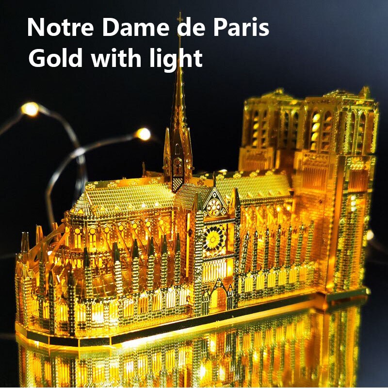 HK Nanyuan 3D Metal Puzzle World Famous Attractions Building DIY Model Kit Children's Educational Toys Games Adult Hobby: 4