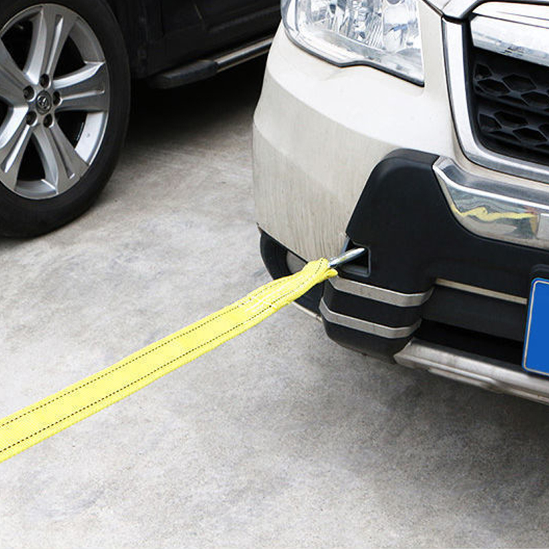 1Pc 1/3/4/5M Auto Sleepkabel Riem Haken Heavy Duty Bestelwagen Aanhanger Trekkabel Trekken Van Weg Aanhangbanden Auto Accessoires