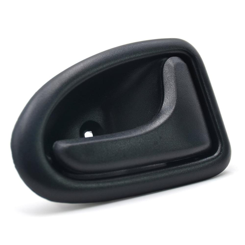 Manija de puerta Interior para coche, manija de puerta Interior izquierda/derecha, negra, para Renault Clio 2, accesorios para coche, 1 Uds.