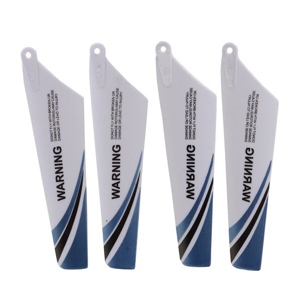 ABWE 4pcs spare blades for helicopter rotor rc S107, Blue