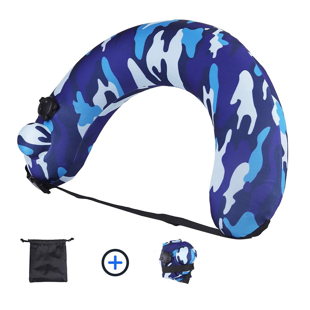 Draagbare Zwemmen Trainers Zwemmen Gordel Voor Volwassenen Opblaasbare Nekkussen Voor Vliegtuig Reizen Qw
