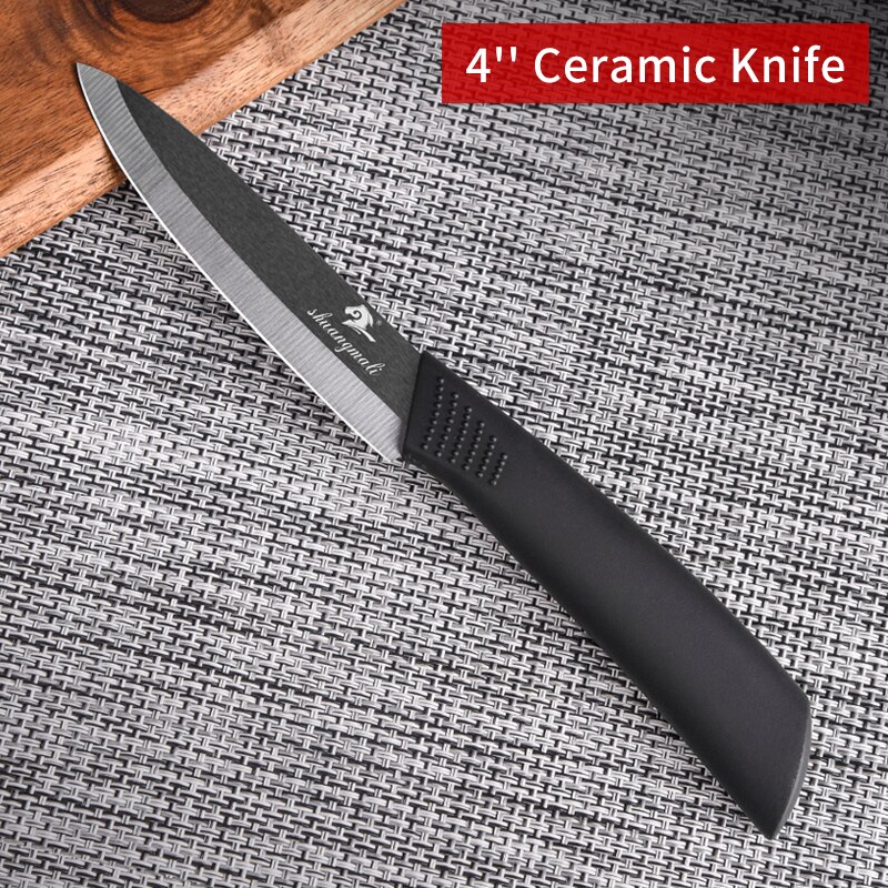 4 stk keramiske skæreknive sæt abs&tpr håndtag hjemmekøkken madlavning redskabskniv kødskræller frugtknive: 4 tommer