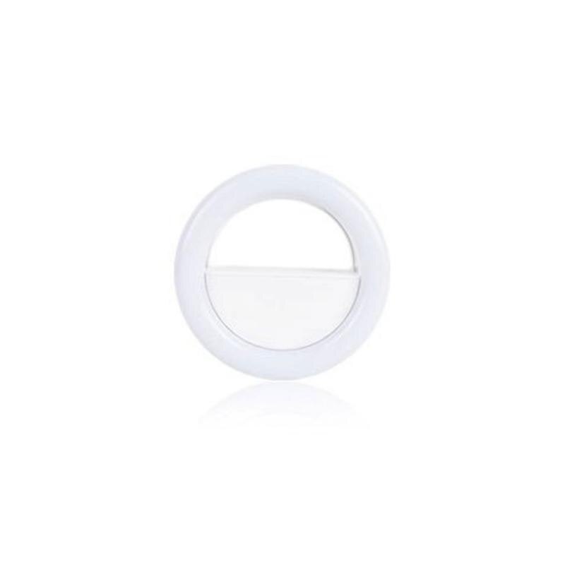 RGB LED Selfie Ring Licht Handy Objektiv LED Selfie Lampe Ring Flash Für IPhone Für Samsung Xiaomi Handy selfie Licht: WHITE