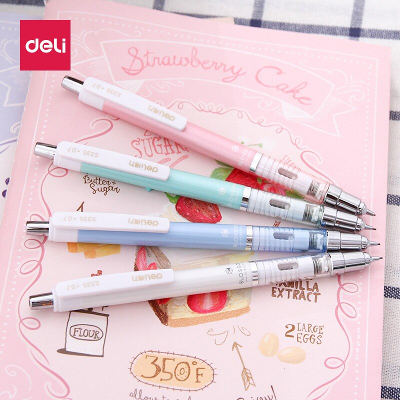 DELI S334 Mechanical Pencil 0.5/0.7mm Drawing Mechanical Pencil Continuous Core 1PCS