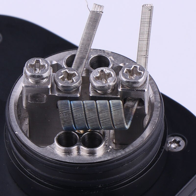 XFKM 10 pz/lotto Premade NI80 SS316L A1 Alien Fuso Clapton Prebuilt Bobina Nichelcromo Prebuilt Filo di Resistenza Al Calore Vape