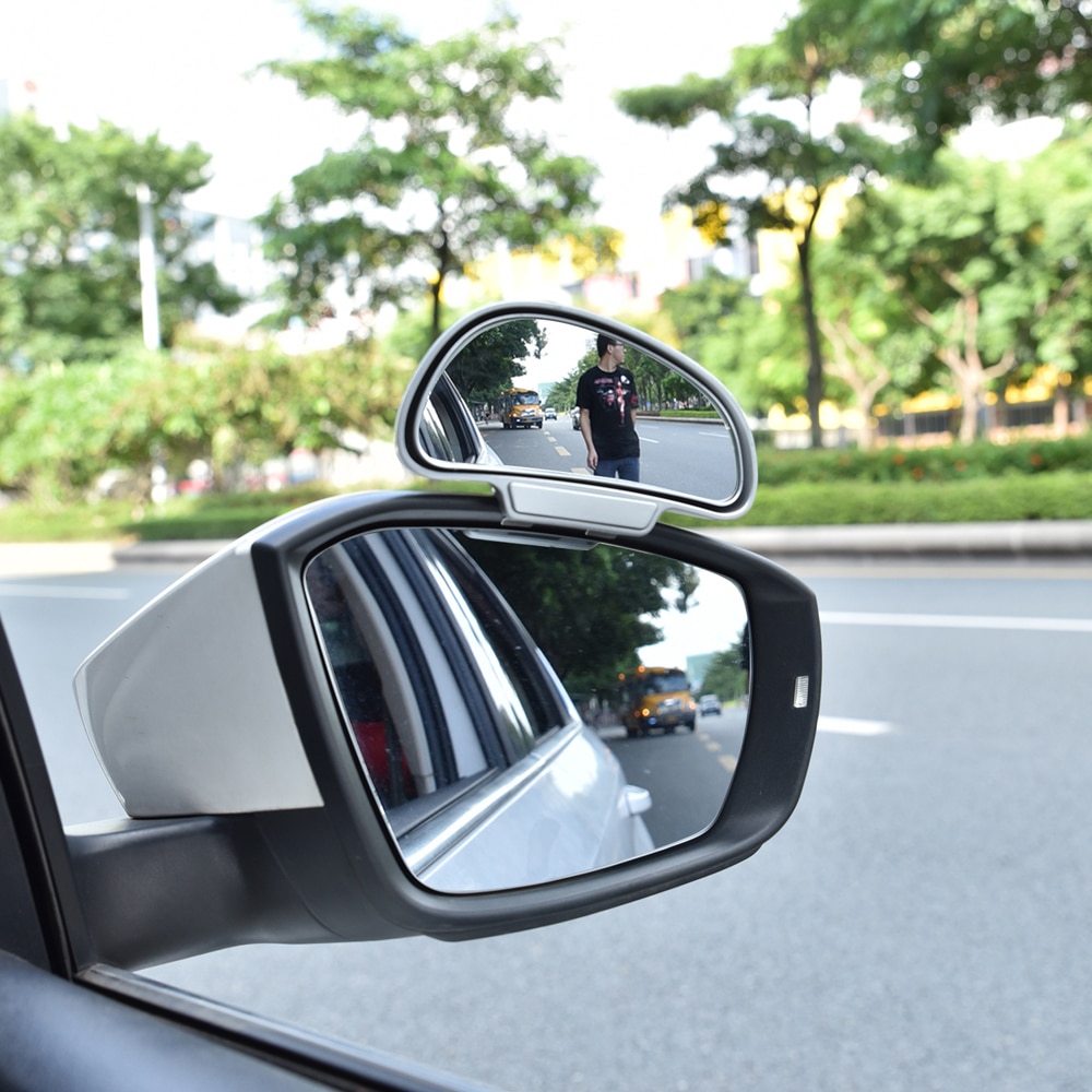 1 pieza de de 360 grados de Ángulo Ancho ajustable blind spot Espejos Retrovisores Laterales Snap manera para Auxiliar de aparcamiento trasero espejo retrovisor