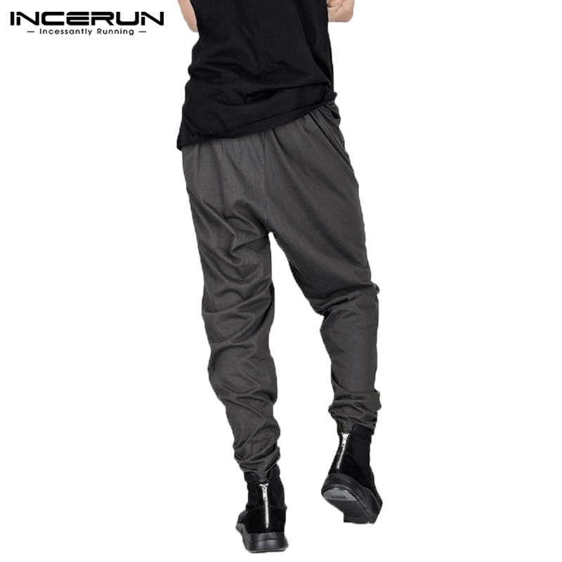 Snygga byxor feminias kjol stil herr haremsbyxor oregelbunden dragkedja slim fit träningsbyxor pantalon hombre coola byxor 8
