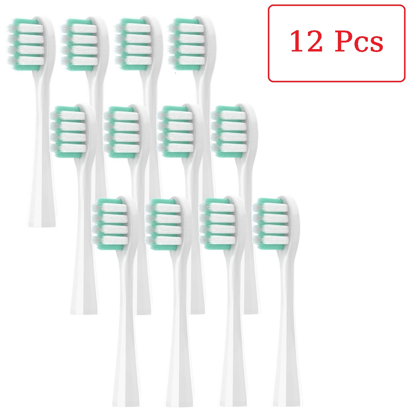 4/8/12/16 Pcs Replacement Brush Heads For usmile Electric Toothbrush Head Deep Clean Type / Soft Bristle Type: black