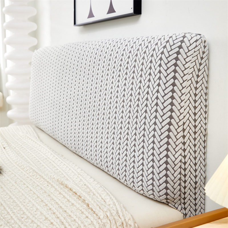 1PC Verdikte Jacquard Bed Hoofdeinde Cover Volledige Dekking Stofdicht Hoofdsteun Protector Duurzaam All-inclusive Home Decor: 1.5 / Rood