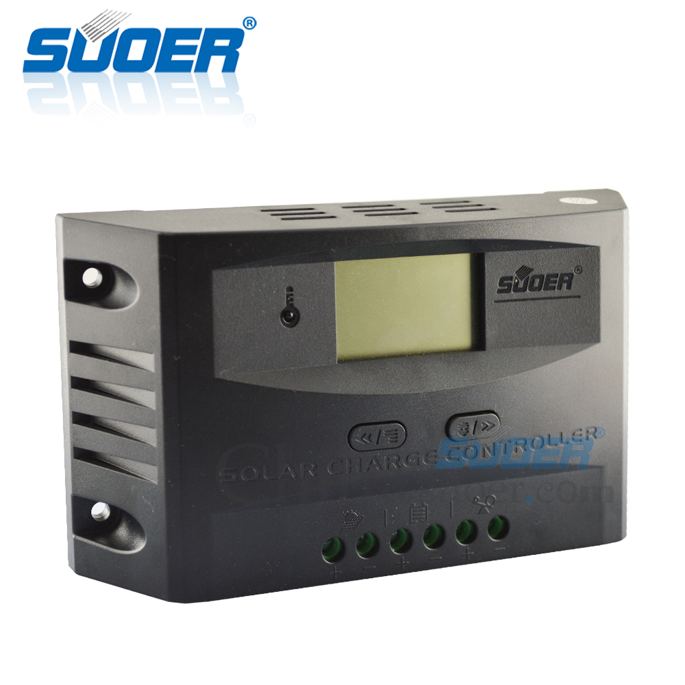 Suoer【PWM Lading Controller】 12V 24V 30A Intelligente Handleiding PWM Solar Laadregelaar Solar Panel System Controller (ST-L1230)