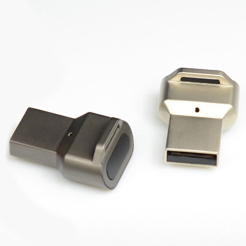 Silver säker dator bärbar dator usb fingeravtrycksläsare lås lösenord för windows 10