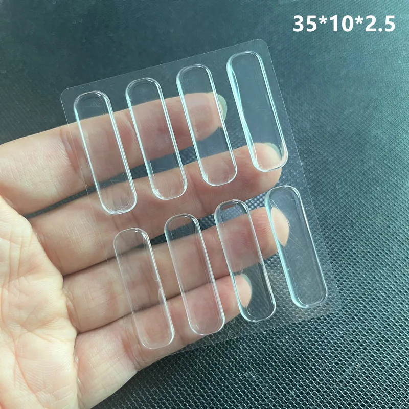 Selbstklebender Türstopper, transparente Gummi-Möbelpolster, mehrere Spezifikationen, Dämpfer, Puffer, Schrankstoßstangen, Silikonschutz: Kiefer