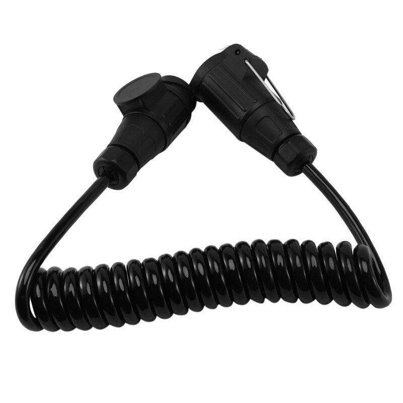 13 Pin Plug And 13 Pin Socket Trailer Plug With Spring Cable 300Cm Extension Wiring Caravan Connectors Car Accessories