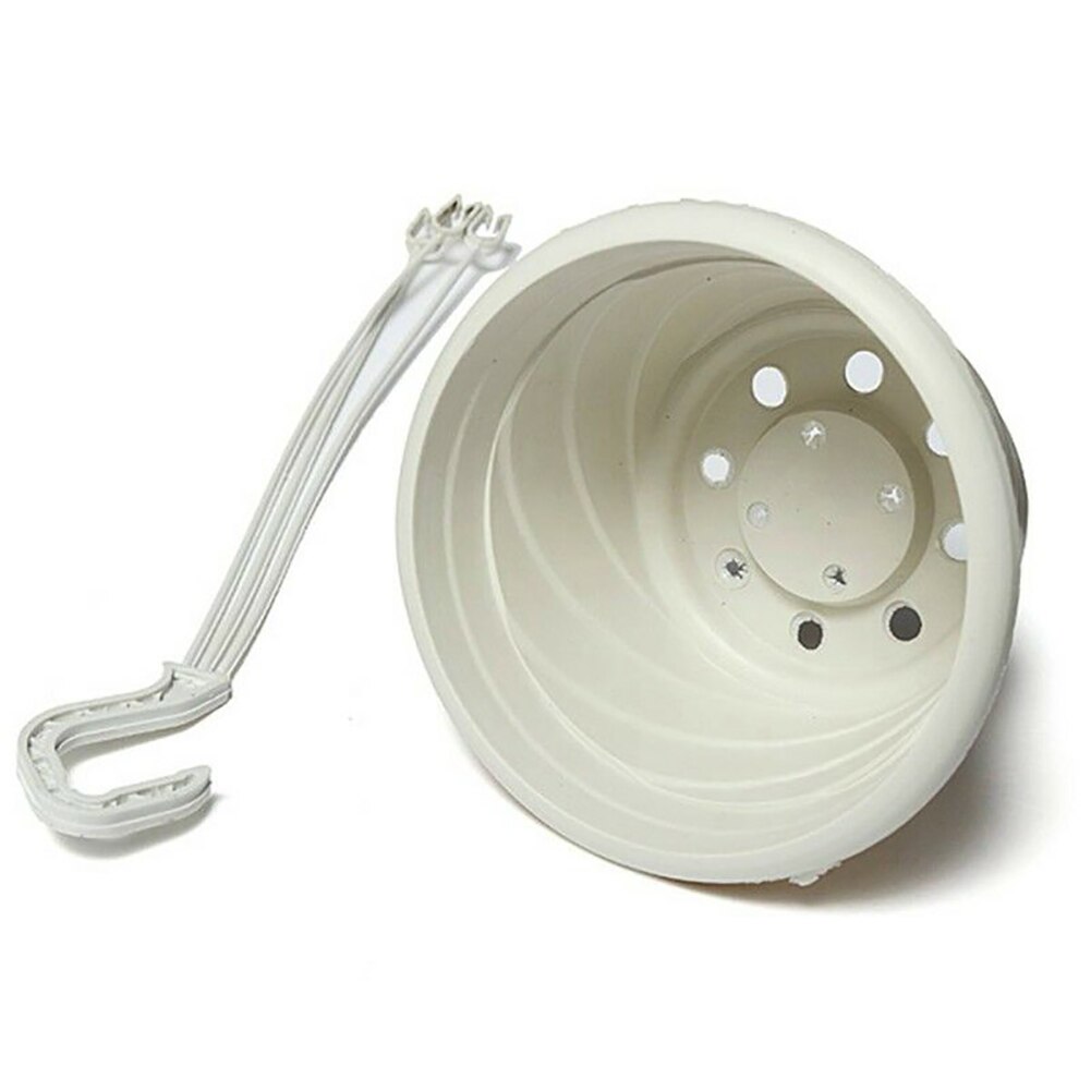 Hage krok-type potte plast balkong krok-type hengende rose celosia blomsterplante potte kurv planter holder hjem