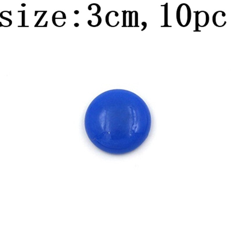5/10 stuks ronde plastic koelkastmagneten, kleurrijke koelkastmagneten, kantoormagneten voor whiteboards, decoratieaccessoires voor thuis en in de keuken.: 10 stuks - blauw