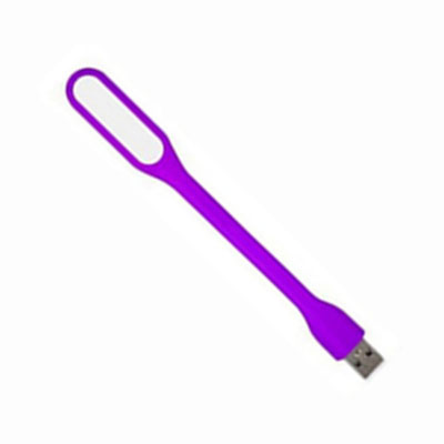 USB LED Light Emergency Lamp Flexible Bendable Reading Book Light Portable Mini Night Light for Power Bank Computer PC Laptop: PURPLE