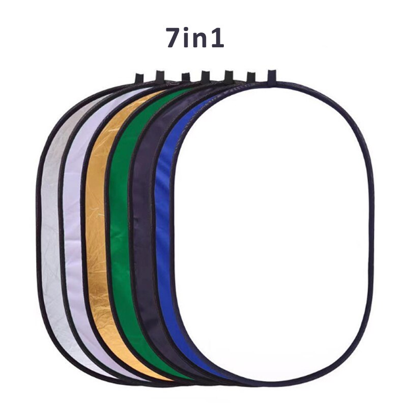 90x120cm 7in1 light reflector Photography Light Oval Photo Multi Reflector studio Reflector fotografia photography accessories: 7in1