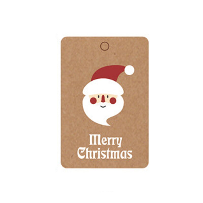 10pcs Kerstcadeau Tags Kraft Papier Tag Label Xmas Voor Party DIY Prijs Kledingstuk Label Box Opknoping tag: 10