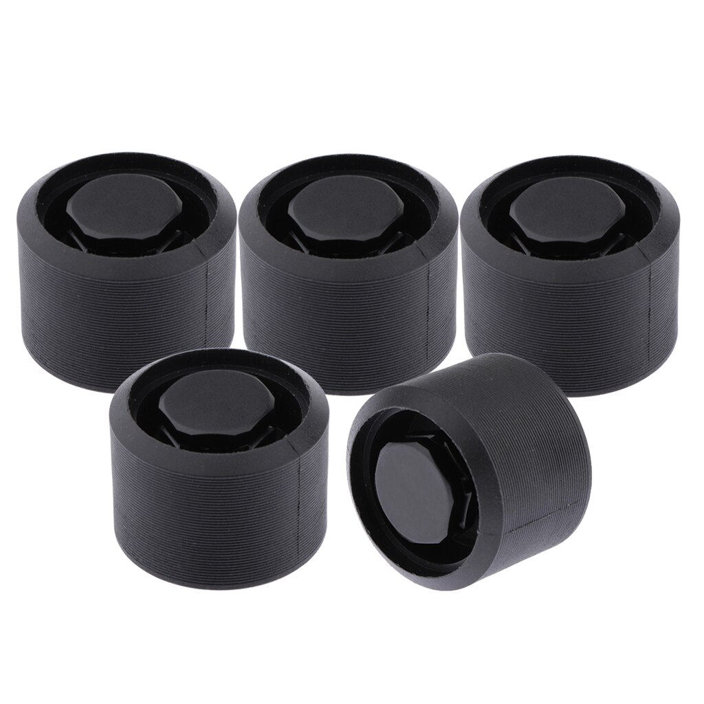 5 Pieces Sturdy Surfboard Paddle Board Air Vent Exhaust Stopper Plug Gear Black