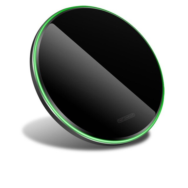 2 in 1 Double 10W Wireless Charger Pad for iPhone X XR XS 11 Pro Max Airpods Pro Samsung S20 S10 Buds Qi Induction Fast Charging: Single 15W