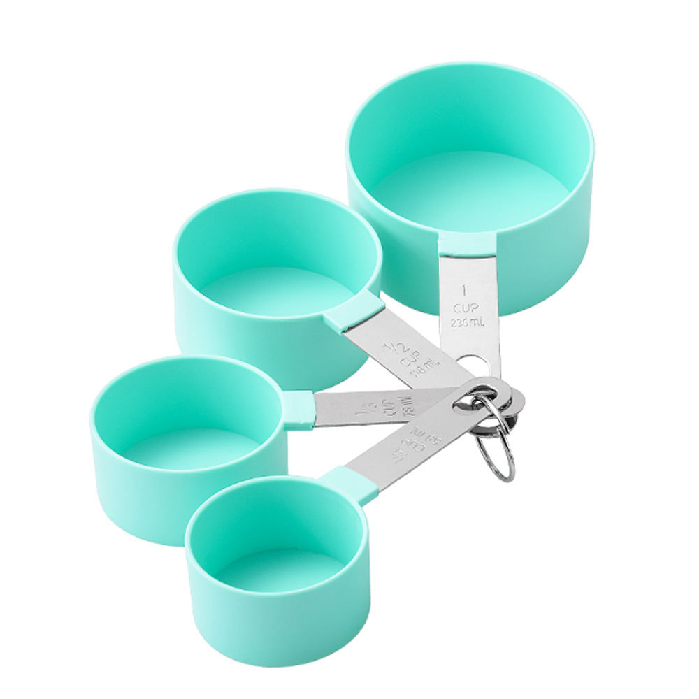 5/10pcs Measuring Tools Kitchen Measuring Spoons Teaspoon Sugar Scoop Cake Baking Flour Measuring Cups Kitchen Measuring Spoons: Green cup
