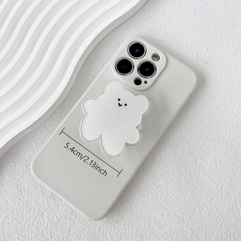 Acrylic Material Cartoon Cute Bear Phone Holder Foldable Grip